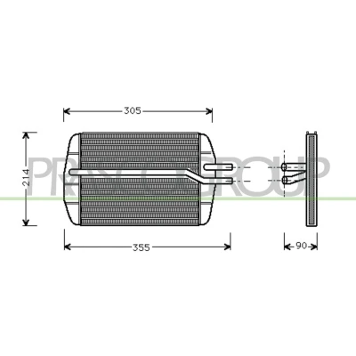 Imagem de PRASCO FD006H001 Radiador Quente FORD: Puma, Fiesta 4, Mk4 Van