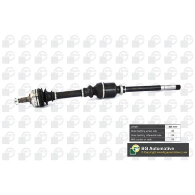 Imagem de BGA DS1409RA Veio de transmissão Eixo dianteiro, lado direito 887, 865 CITROËN: Berlingo / First I, PEUGEOT: Partner I Van