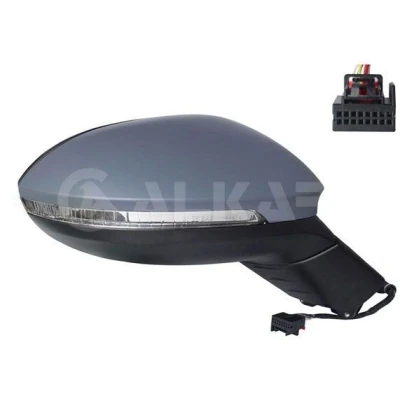 Imagem de Espelho retrovisor Alkar 6142206 à direita com subcapa elétrico aquecível, convexo para veículo volante esquerda
