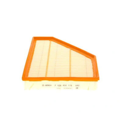 Imagem de BOSCH F 026 400 119 Filtro de ar 65 235 301 Cartucho filtrante BMW: 1 Hatchback, X1, Cabrio, ALPINA: D3 Coupe endado, norauto, oscaro, mister auto