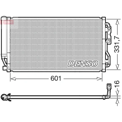 Imagem de DENSO DCN05035 Condensador com secador R 134a BMW: 4 Coupe