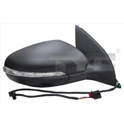 Imagem de Espelho retrovisor Tyc 337 0171 à direita para regulação eléctrica dos espelhos, convexo, aquecível VOLKSWAGEN: GOLF 6