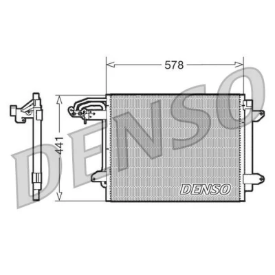 Imagem de DENSO DCN32030 Condensador com secador 578x441x16 R 134a 578 VOLKSWAGEN: Touran I