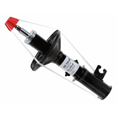 Imagem de SACHS 290 780 Amortecedor esquerda Pressão do gás Tubo duplo com assento de mola cavilha em cima MITSUBISHI: Lancer 5 Limousine