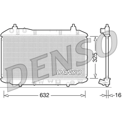 Imagem de DENSO DRM40031 Radiador, arrefecimento do motor 632 325 16 HONDA: CIVIC 8 Hatchback