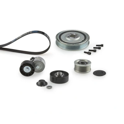 Imagem de GATES K046PK1835XQ Jogo de correias trapezoidais estriadas com polia da corrreia cambota, roda livre ThermalPro ALFA ROMEO: 156 Sedan