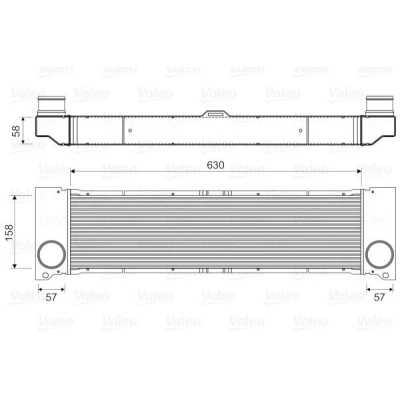Imagem de VALEO 818356 Intercooler sem válvula de recirculação dos gases escape MERCEDES BENZ: Vito Mixto, Viano