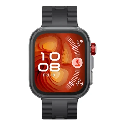 Imagem de Huawei Watch Fit 4 Pro Cinzento (Bracelete De Borracha Preta)