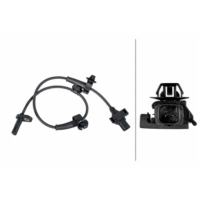 Imagem de HELLA 6PU 358 252 221 Sensor de ABS com ganchos fixação no cabo Hall 2pólos 500mm HONDA: Civic VIII Hatchback (FN, FK) 1.4, 1.8