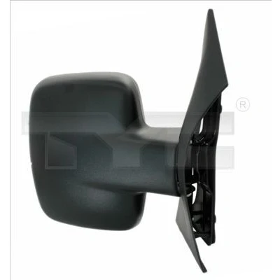 Imagem de espelho retrovisor Tyc 321 0043 à direita preto convexo, para regulação manual do MERCEDES BENZ: Vito Van, Minibus