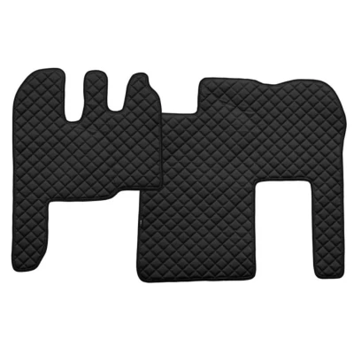 Imagem de F CORE Eco Leather Q FL15 BLACK Conjunto de tapete chão Couro artificial 2 preto