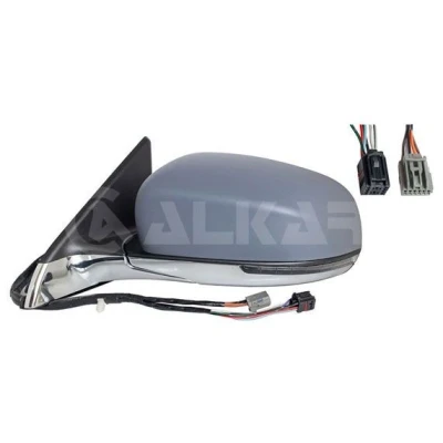Imagem de Espelho retrovisor Alkar 9057828 esquerda com subcapa preto, preto/prateado elétrico aquecível, dobrável electricamente, não esférico