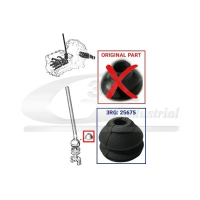 Imagem de 3RG 25675 Revestimento da alavanca caixa de velocidades RENAULT: 5 Hatchback