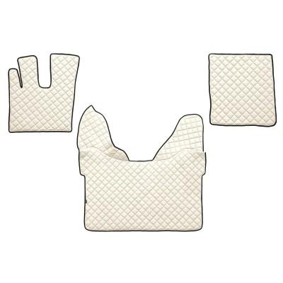 Imagem de F CORE FL25 CHAMP Conjunto de tapete chão Couro artificial à frente 3 branco marfim
