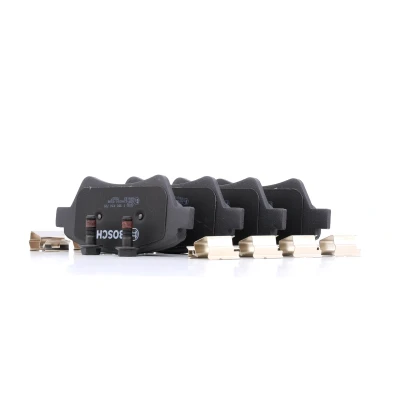 Imagem de BOSCH 0 986 494 725 Jogo de pastilhas para travão disco Baixo teor metálico com instruções montagem, chapa anti ruído, parafusos