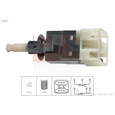 Imagem de EPS 1.810.206 Interruptor de luz stop mecânico Made in Italy OE Equivalent MERCEDES BENZ: Classe S Sedan, C T modell, E Sedan