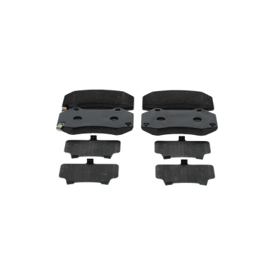 Imagem de BOSCH 0 986 494 718 Jogo de pastilhas para travão disco Baixo teor metálico com avisador sonoro desgaste chapa anti ruído