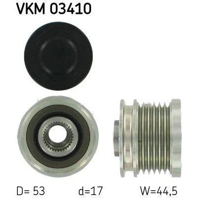 Imagem de SKF VKM 03410 Polia Roda Livre do Alternador 44,5 FORD: S Max Mk1, Focus 2 Limousine