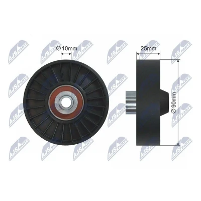 Imagem de NTY RNK AR 006 Polia de Desvio ALFA ROMEO: 156 Sedan, 147, Sportwagon, FIAT: Punto II Hatchback