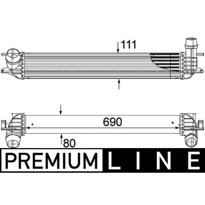 Imagem de MAHLE ORIGINAL CI 155 000P Intercooler