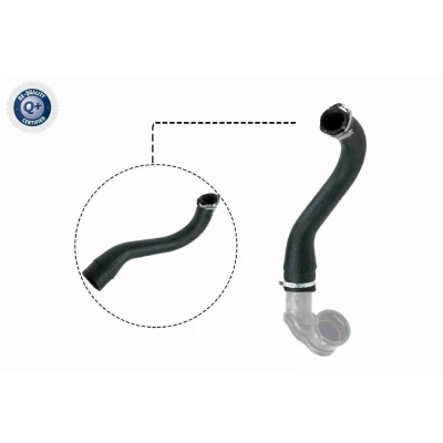 Imagem de VAICO V40 1498 Mangueira Para o Turbocompressor Borracha com entretela Q+, original equipment manufacturer quality OPEL: Astra J Hatchback