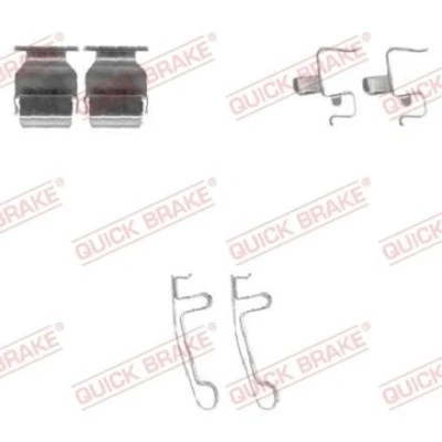 Imagem de QUICK BRAKE 109 1604 Kit de acessórios, pastilhas travão