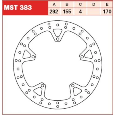 Imagem de TRW MST383 Disco de travão 292 4