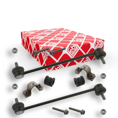 Imagem de FEBI BILSTEIN 37079 Kit de reparação, apoio da barra estabilizadora Eixo dianteiro com acoplamento VOLKSWAGEN: Polo IV Hatchback