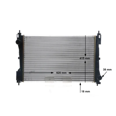 Imagem de MAHLE ORIGINAL CR 1794 000S Radiador, arrefecimento do motor 620 395 16 Aletas de refrigeração unidas mecanicamente OPEL: Corsa D Hatchback