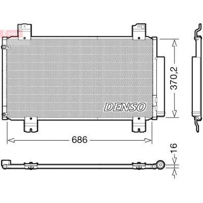 Imagem de DENSO DCN40033 Condensador com secador R 134a