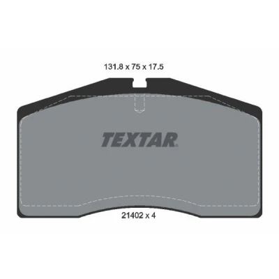 Imagem de TEXTAR 2140201 Jogo de pastilhas para travão disco preparado indicador aviso desgaste AUDI: 80 B4 Avant, PORSCHE: 911 Coupe, Cabrio