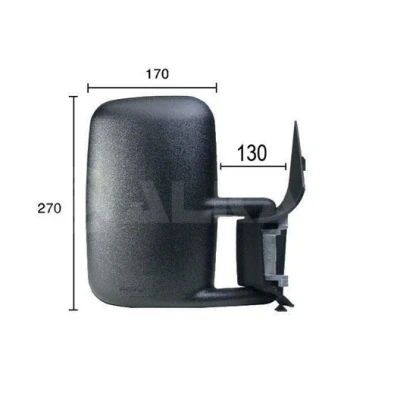 Imagem de Espelho retrovisor Alkar 9202966 à direita manual convexo para veículo com volante esquerda MERCEDES BENZ: Sprinter 4 T Camião de plataforma/Chassis