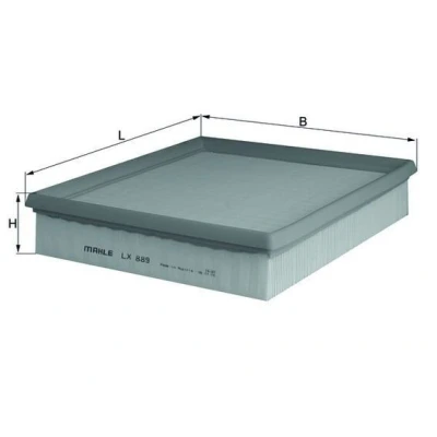 Imagem de MAHLE ORIGINAL LX 889 Filtro de ar 50,0 229 254,0 Cartucho filtrante MG: ZT Sedan, T Carrinha, ROVER: 75
