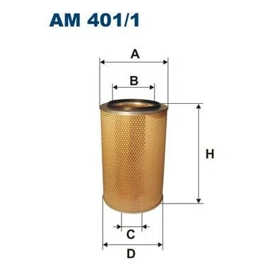 Imagem de FILTRON AM 401/1 Filtro de ar 471 302 Cartucho filtrante