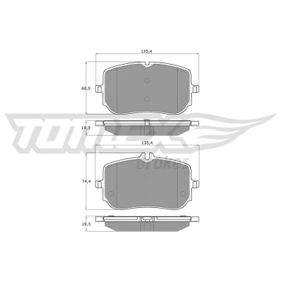 Imagem de TOMEX brakes TX 19 48 Jogo de pastilhas para travão disco MERCEDES BENZ: Classe A, A Sedan, GLB