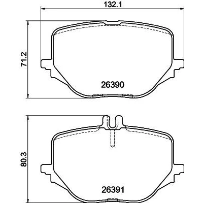 Imagem de HELLA 8DB 355 041 121 Jogo de pastilhas para travão disco preparado indicador aviso desgaste MERCEDES BENZ: Classe S