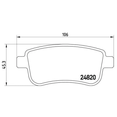 Imagem de BREMBO P 68 054 Jogo de pastilhas para travão disco excl. contacto aviso desgaste com parafusos pinça acessórios