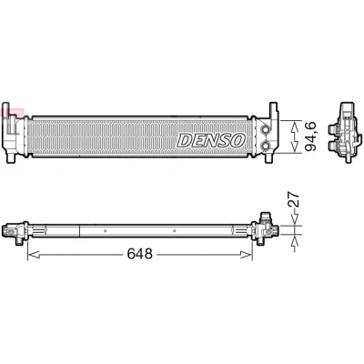 Imagem de DENSO DRM02042 Radiador, arrefecimento do motor 648 115 27 VOLKSWAGEN: Golf 7, SEAT: Leon III SC, Hatchback, AUDI: A3 Sedan, Sportback