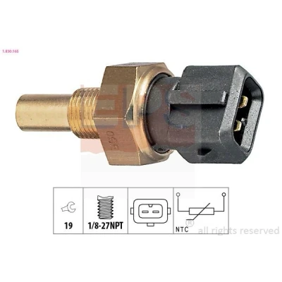 Imagem de EPS 1.830.165 Sensor da Temperatura do Líquido de Refrigeração Made in Italy OE Equivalent Vermelho FORD: Escort Classic Carrinha, FIESTA 3