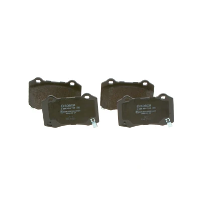 Imagem de BOSCH 0 986 494 708 Jogo de pastilhas para travão disco Baixo teor metálico com avisador sonoro desgaste chapa anti ruído