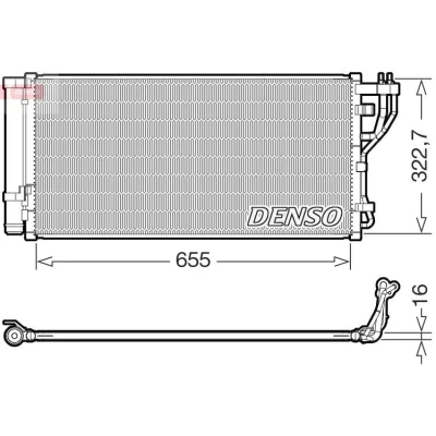 Imagem de DENSO DCN43011 Condensador com secador R134a