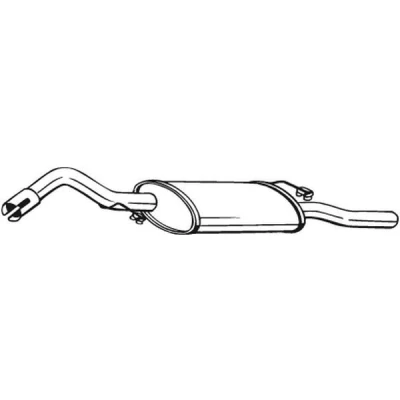 Imagem de BOSAL 278 581 Panela de escape traseira