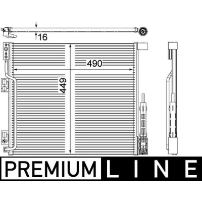 Imagem de MAHLE ORIGINAL AC 570 000P Condensador com secador 490