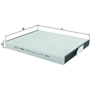 Imagem de MAHLE ORIGINAL LAK 1158 Filtro, ar do habitáculo Filtro de carvão ativado 271,0 212 30,0