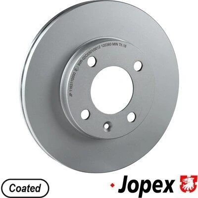Imagem de JP GROUP 1163110000 Disco de travão Eixo dianteiro 239 20 4 ventilado revestido VOLKSWAGEN: GOLF 3, 2, Polo II Coupe, SEAT: Ibiza 2