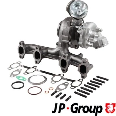 Imagem de JP GROUP 1117402900 Turbocompressor accionado pelos gases de escape incl. Kit juntas AUDI: A3 Hatchback, Sportback