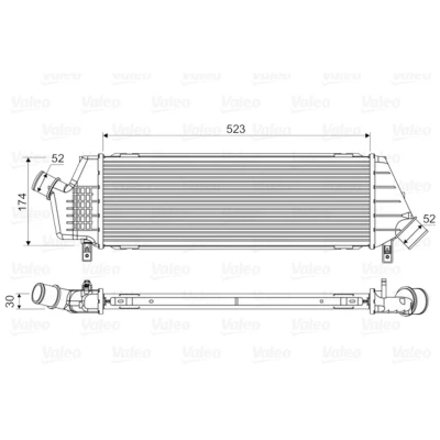 Imagem de VALEO 818354 Intercooler sem válvula de recirculação dos gases escape