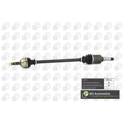 Imagem de BGA DS1400R Veio de transmissão Eixo dianteiro, lado direito 807, 807mm CITROËN: Saxo Hatchback, PEUGEOT: 106 II Van / Hatchback