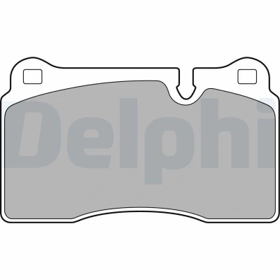 Imagem de DELPHI LP2009 Jogo de pastilhas para travão disco preparado indicador aviso desgaste com chapa anti ruído sem acessórios