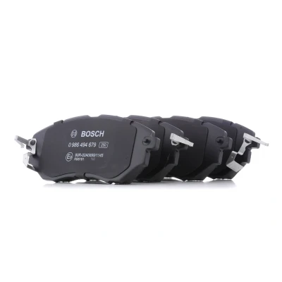 Imagem de BOSCH 0 986 494 679 Jogo de pastilhas para travão disco Baixo teor metálico com avisador sonoro desgaste chapa anti ruído SUBARU: Outback IV